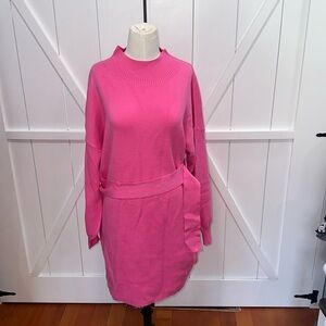 Fate Women's Long Sleeve Pink Dress